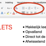 bullets in de notulen