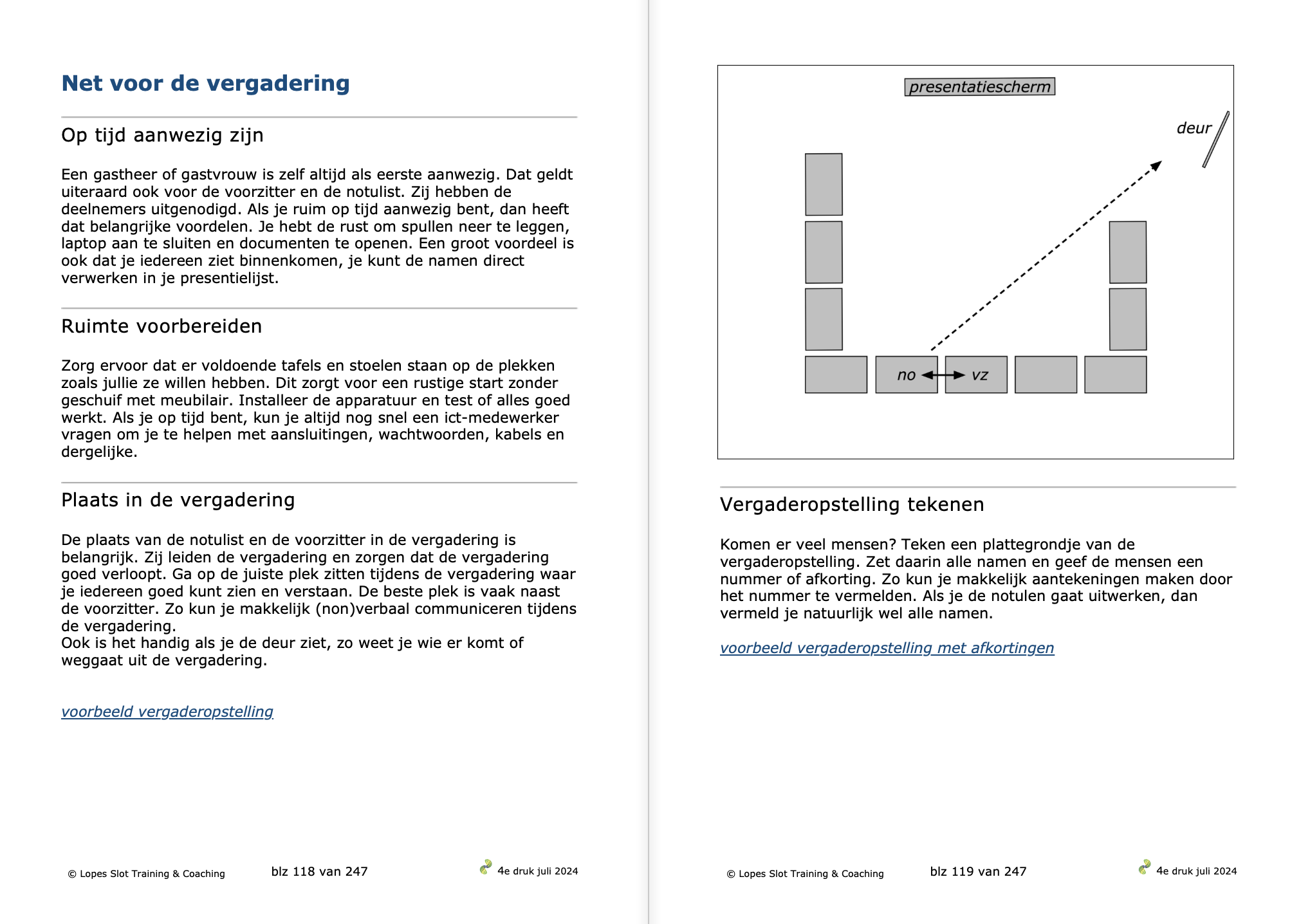 net voor vergadering